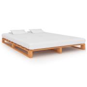 vidaXL Pallsäng utan madrass brun 180x200 cm massiv furu