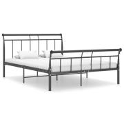vidaXL Sängram svart metall 140x200 cm
