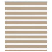 vidaXL Rullgardin zebra 130x150 cm tyg bredd 125,9 cm polyester