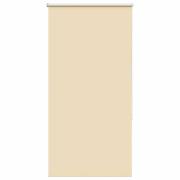vidaXL Rullgardin mörkläggningsbar beige 80x130 cm tyg bredd 75,7 cm