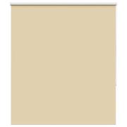 vidaXL Rullgardin mörkläggningsbar beige 125x150 cm tyg bredd 121,6 cm