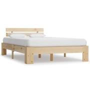 vidaXL Sängram utan madrass massiv furu 120x200 cm