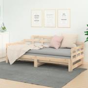 vidaXL Bäddsoffa massiv furu 2x(90x190) cm