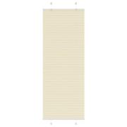 vidaXL Plisserad persienn cremefärgad 75x200 cm tyg bredd 74,4 cm