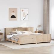 vidaXL Sängram utan madrass 180x200 cm massiv furu