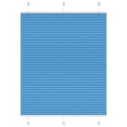 vidaXL Plisserad persienn blå 110x100 cm tyg bredd 109,4cm polyester