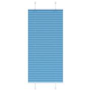 vidaXL Plisserad persienn blå 65x150cm tyg bredd 64,4cm polyester