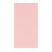 vidaXL Plisserad persienn rosa 110x200 cm tyg bredd 109,4cm polyester