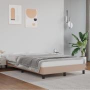 vidaXL Sängram cappuccino 120x200 cm konstläder