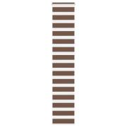 vidaXL Rullgardin zebra brun 50x230 cm tyg bredd 45,9 cm polyester