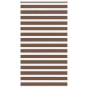 vidaXL Rullgardin zebra brun 120x200 cm tyg bredd 115,9 cm polyester