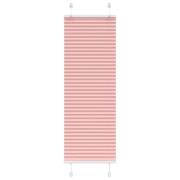 vidaXL Plisserad persienn rosa 40x100cm tyg bredd 39,4cm polyester