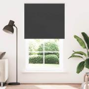 vidaXL Rullgardin mörkläggning svart 130x210 cm tyg bredd 126,6 cm