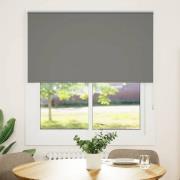 vidaXL Rullgardin mörkläggning grå 130x130 cm tyg bredd 126,6 cm