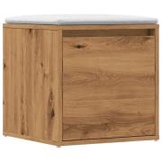vidaXL Lådlåda hantverksmässig ek 40,5x40x40 cm konstruerat trä
