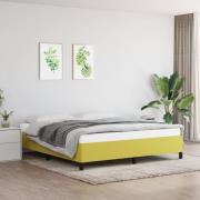 vidaXL Sängram utan madrass grön 160x200 cm tyg