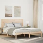 vidaXL Sängram utan madrass extra lång 160x210 cm massivt trä