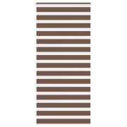 vidaXL Rullgardin zebra brun 95x200 cm tyg bredd 90,9 cm polyester