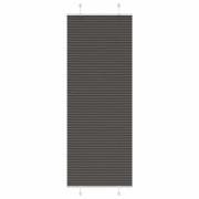 vidaXL Plisserad persienn svart 80x200 cm tyg bredd 79,4 cm polyester