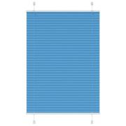 vidaXL Plisserad persienn blå 90x100 cm tyg bredd 89,4 cm polyester