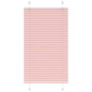 vidaXL Plisserad persienn rosa 70x100 cm tyg bredd 69,4 cm polyester