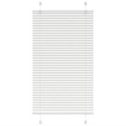 vidaXL Plisserad persienn vit 75x100 cm tyg bredd 74,4 cm polyester
