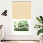 vidaXL Rullgardin mörkläggningsbar beige 140x230 cm tyg bredd 136,6 cm