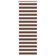 vidaXL Rullgardin zebra brun 70x200 cm tyg bredd 65,9 cm polyester