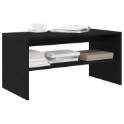 vidaXL TV-bänk svart ek 80x40x40 cm konstruerat trä