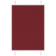 vidaXL Plisserad persienn Bordeaux röd 90x100 cm tyg bredd 89,4 cm