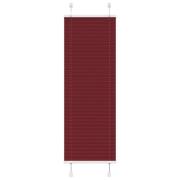 vidaXL Plisserad persienn Bordeaux röd 50x100 cm tyg bredd 49,4cm