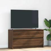 vidaXL TV-bänk brun ek 100x35x54 cm konstruerat trä