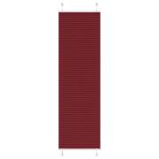 vidaXL Plisserad persienn Bordeaux röd 65x200 cm tyg bredd 64,4 cm