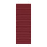 vidaXL Plisserad persienn Bordeaux röd 75x200 cm tyg bredd 74,4 cm