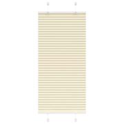 vidaXL Plisserad persienn cremefärgad 60x150cm tyg bredd 59,4cm