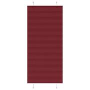 vidaXL Plisserad persienn Bordeaux röd 100x200 cm tyg bredd 99,4 cm