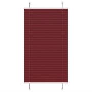 vidaXL Plisserad persienn Bordeaux röd 75x100 cm tyg bredd 74,4 cm