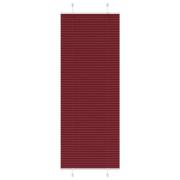 vidaXL Plisserad persienn Bordeaux röd 70x200 cm tyg bredd 69,4 cm