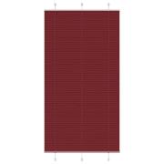 vidaXL Plisserad persienn Bordeaux röd 105x200 cm tyg bredd 104,4 cm