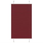 vidaXL Plisserad persienn Bordeaux röd 75x150 cm tyg bredd 74,4 cm