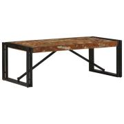 vidaXL Soffbord flerfärgat 100x50x35 cm massivt trä återvunnet
