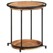 vidaXL Sidobord Ø55x60 cm massivt trä akacia