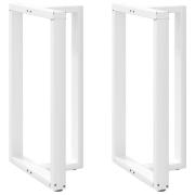 vidaXL Barbordsben T-formade 2 st vita 60x35x(100-101) cm stål