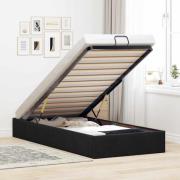 vidaXL Ottoman sängram utan madrass svart 90x200 cm sammet
