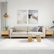 vidaXL Sidobord 2 st sonoma-ek 50x46x50 cm konstruerat trä