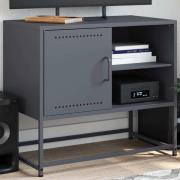 vidaXL TV-skåp antracit 68x39x60,5 cm stål
