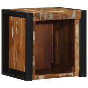 vidaXL Sängbord flerfärgat 40x35x40 cm massivt trä återvunnet