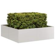 vidaXL Planteringskärl 100x100x30 cm rostfritt stål