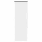 vidaXL Rullgardin mörkläggning vit 50x130 cm tyg bredd 45,7 cm