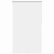 vidaXL Rullgardin mörkläggningsvit 140x210 cm tyg bredd 136,6 cm